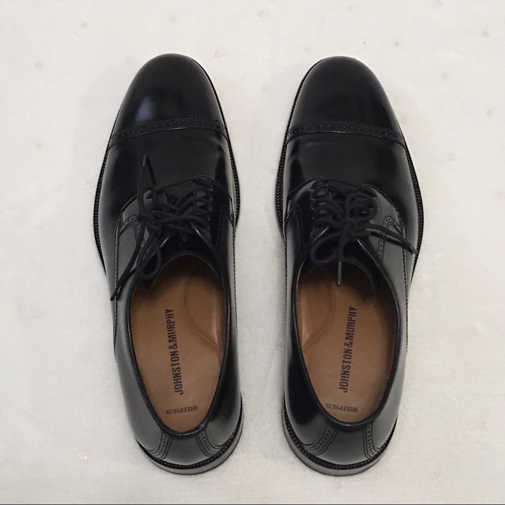 Johnston & Murphy Cap-Toe Oxfords Dress Shoes - Picture 9 of 15